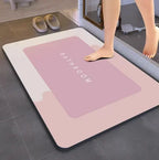Absorbent Non-Slip Bath Mat – Soft Microfiber Rug for Bathroom and Kitchen
