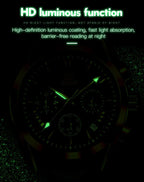 OLEVS Quartz Men's Watch – Luxury Waterproof Leather Wristwatch for Business