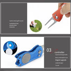 Foldable Golf Divot Tool – Groove Cleaner for Putting Green Training
