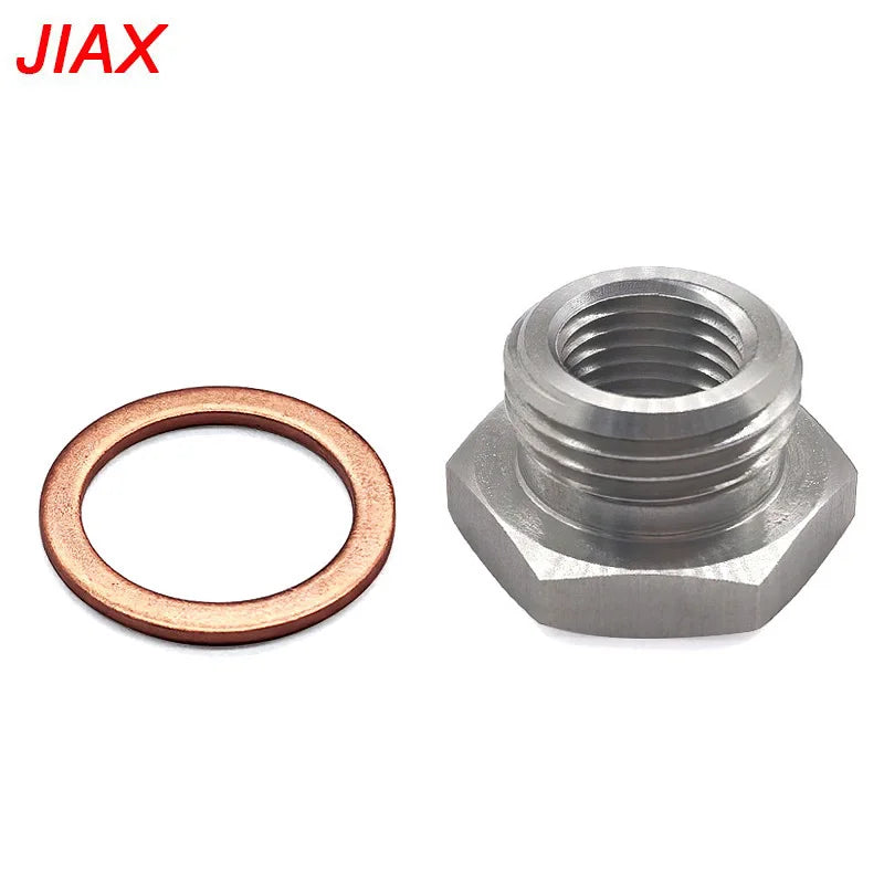 Oxygen Sensor Adapter – M18x1.5 to M12x1.25 Stainless Steel for Car Exhaust