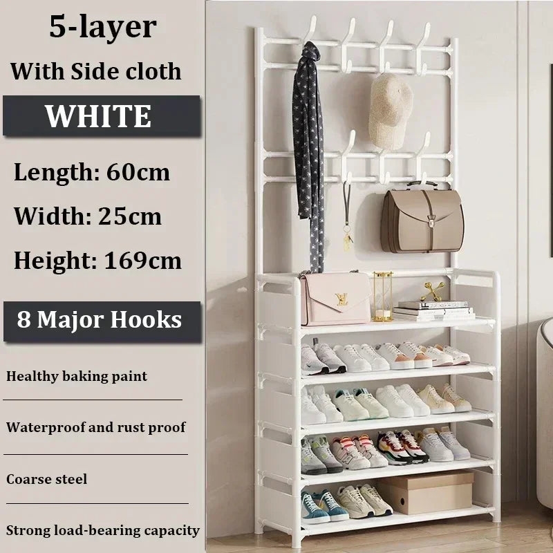Multi-Layer Shoe Rack – Floor-Standing Organizer for Entryway and Closet Storage