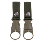 Nylon Webbing Bottle Holder – Tactical Carabiner Hook for Outdoor Hiking