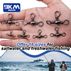 Stainless Steel 3-Way Barrel Swivels – Fishing Tackle for Saltwater Rigs