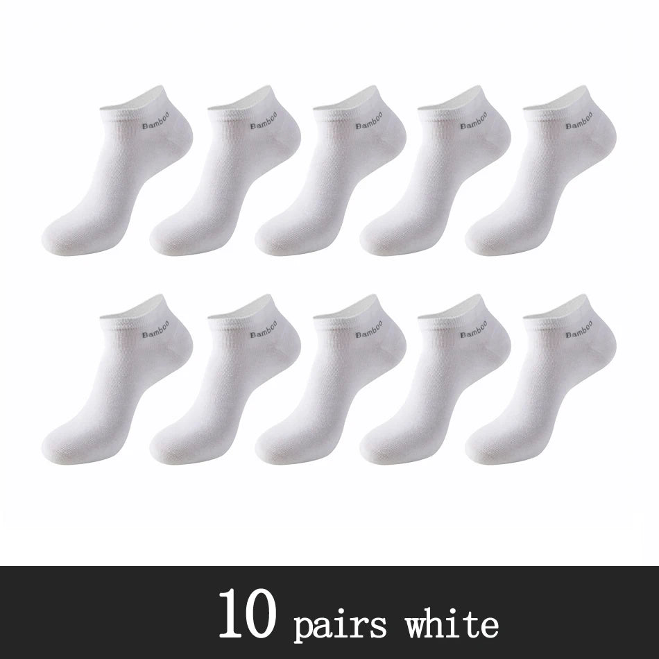 Bamboo Fiber Ankle Socks – Breathable Anti-Bacterial Footwear for Daily Casual Wear