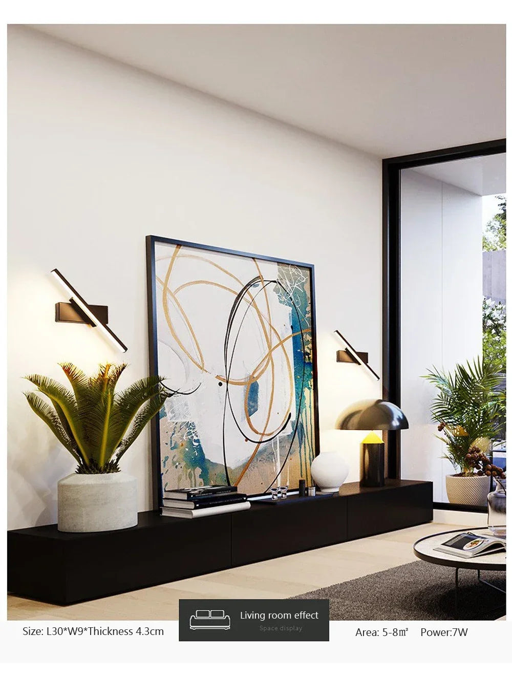 Rotatable LED Wall Sconce – Adjustable Mirror Lighting for Bathroom and Bedroom