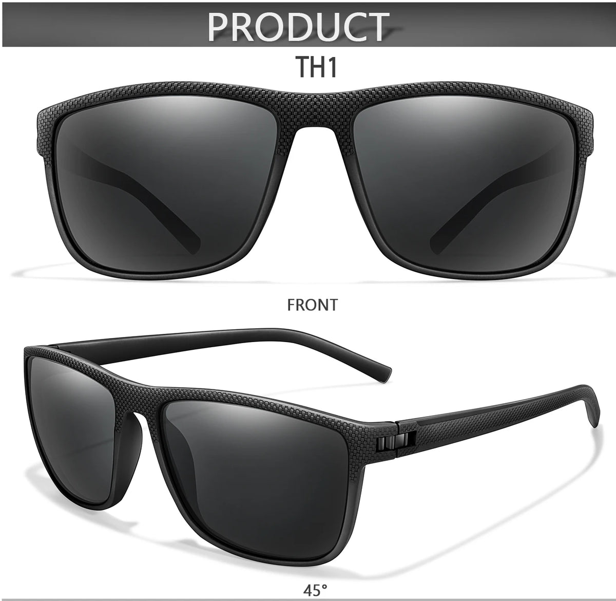 Polarized Cycling Sunglasses – UV400 Square Eyewear for Outdoor Sports