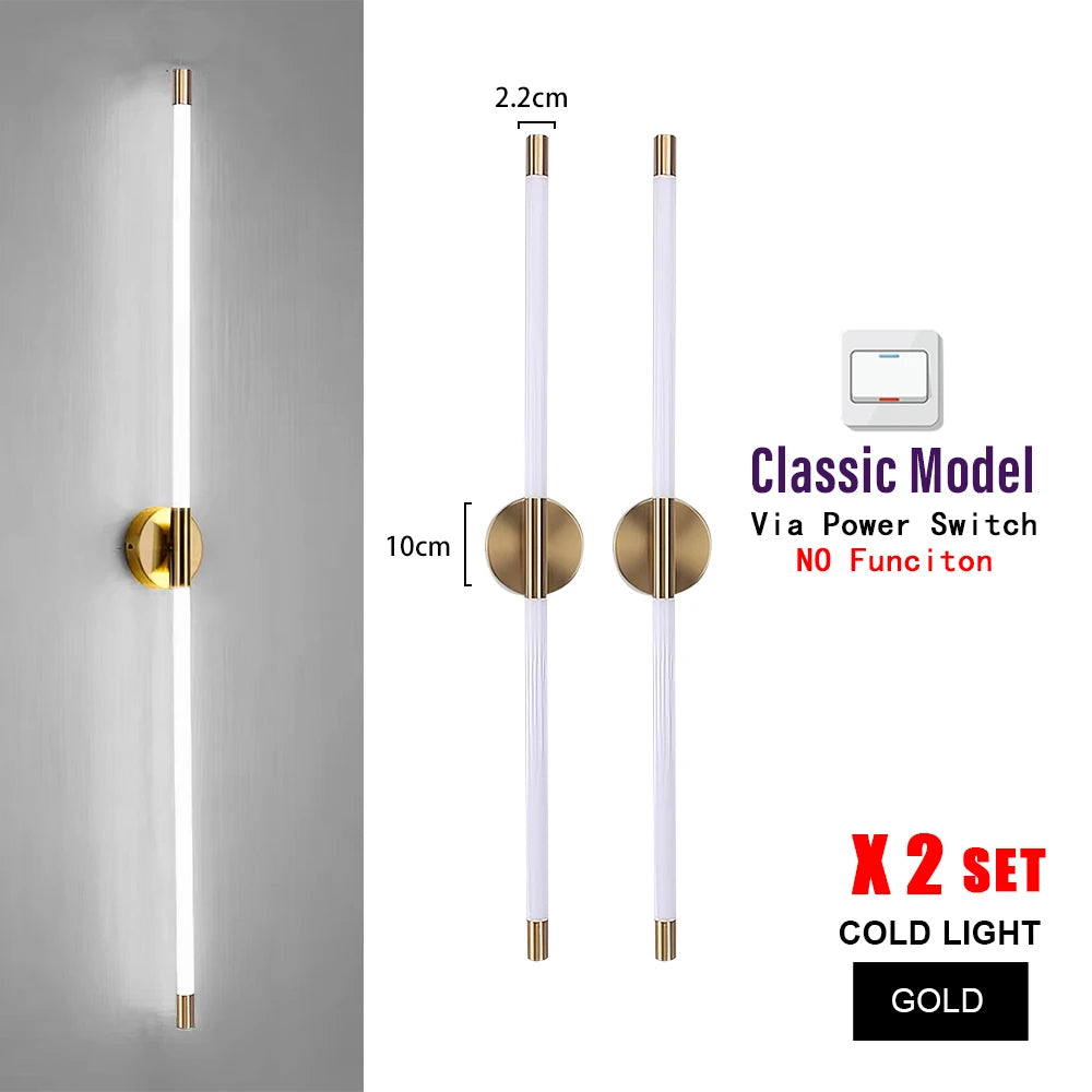 Minimalist LED Wall Light – Dimmable Indoor Fixture for Living Room Bedroom