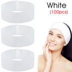 Disposable Non-Woven Facial Headbands – Soft Skincare Wraps for Beauty Salons