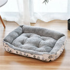 Large Square Dog Bed – Warm Soft Nest for Small Medium and Large Pets