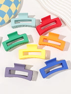 Matte Square Hair Claw Clips – Non-slip 3.4 inch Accessories for Thick Hair