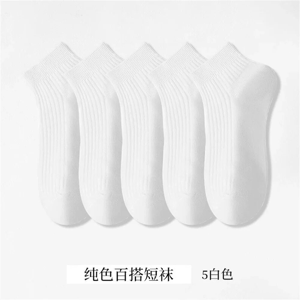 Cotton Ankle Socks – Invisible Sweat-Absorbent Socks for Women EU 36-42
