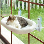 Cat Window Hammock – Suction Cup Sunbathing Seat for Indoor Cat Relaxation