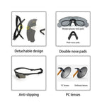 Tactical Shooting Goggles – 3 Interchangeable Lens Set for Airsoft and Outdoor
