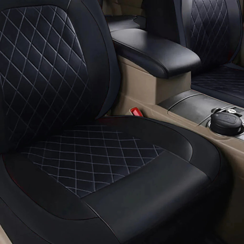 Waterproof PU Leather Car Seat Cover – All Season Full Coverage for SUV Sedan
