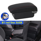 Center Console Armrest Box – Storage Organizer for Peugeot 208 and 2008