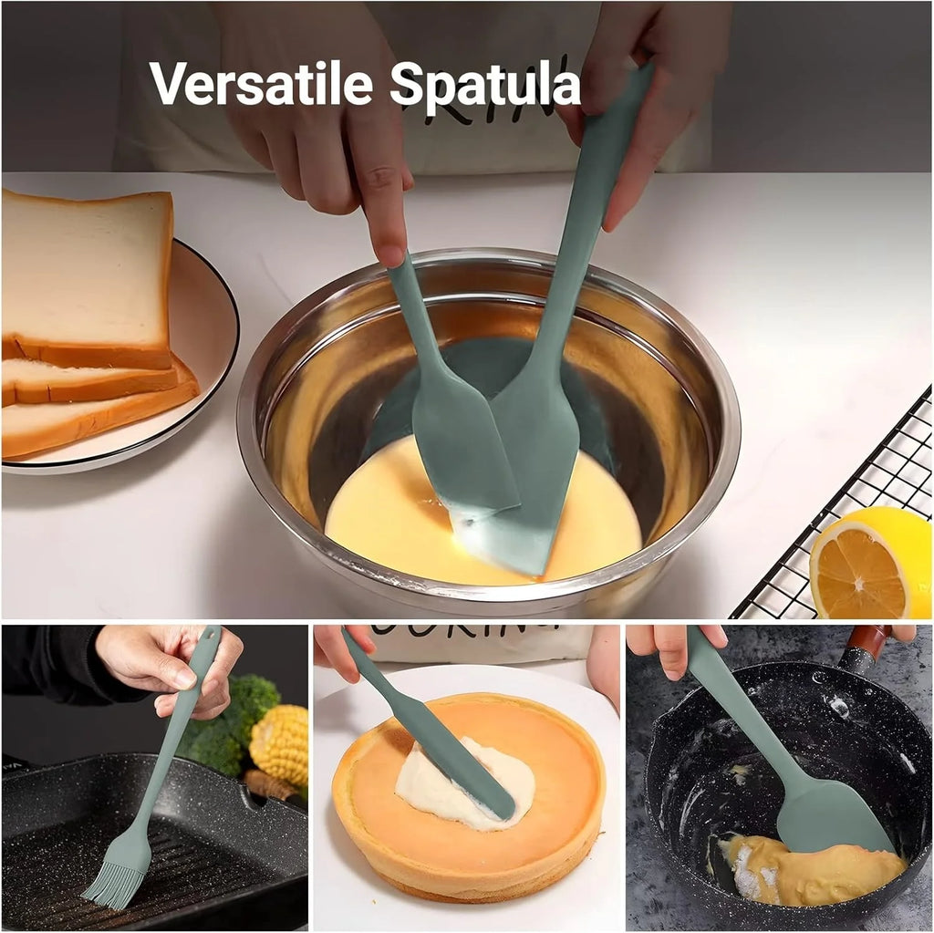 Silicone Spatula Set – Heat Resistant Non-Stick Tools for Baking and Cooking