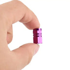 Aluminum Alloy Tire Valve Caps – Dustproof Rim Stem Covers for Automobiles
