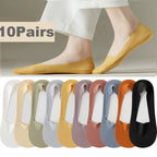 Cotton Invisible Low Cut Socks – Breathable Non-slip Liners for Casual Wear