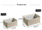 Linen Folding Storage Basket – Fabric Organizer for Wardrobe and Laundry