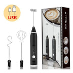 Portable Electric Milk Frother – Handheld USB Whisk for Coffee and Cappuccino