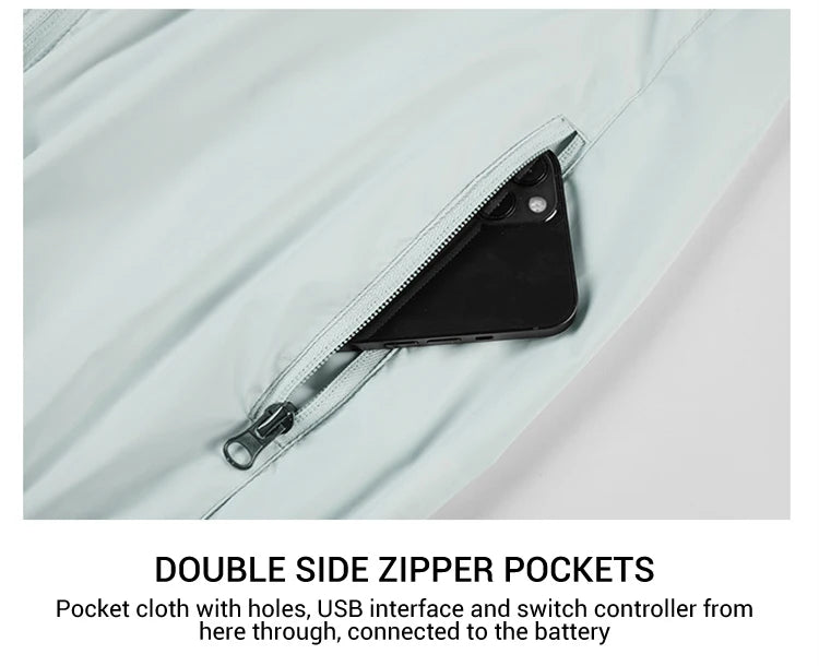 Air-Conditioned Cooling Vest – 13-Hour Fan System for High-Temperature Work