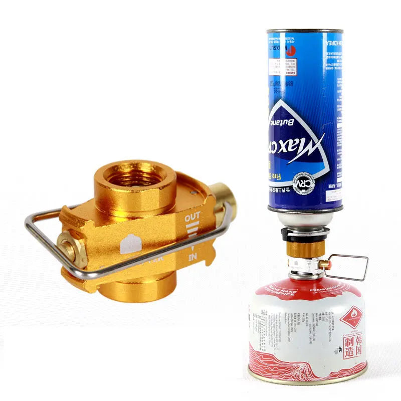 Camping Gas Stove Converter – Portable Refill Adapter for Outdoor Cooking