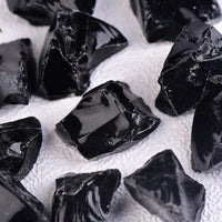 Raw Black Obsidian Crystal – Natural Reiki Stone for Energy Healing