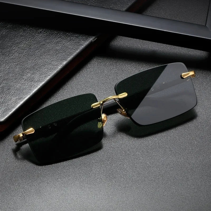 Rimless Designer Sunglasses – Frameless Fashion Eyewear for Men and Women