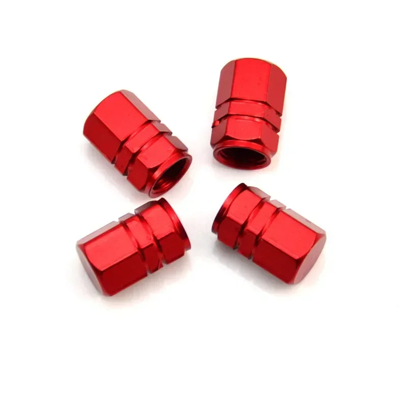 Aluminum Alloy Tire Valve Caps – Dustproof Rim Stem Covers for Automobiles