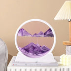 3D Moving Sand Art Frame – Dynamic Liquid Hourglass for Office Home Decor