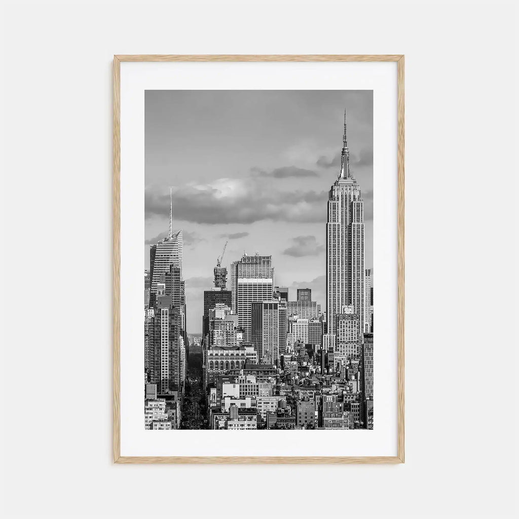 NYC Map Canvas Wall Art – Black and White Cityscape Print for Home Decor