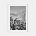 NYC Map Canvas Wall Art – Black and White Cityscape Print for Home Decor