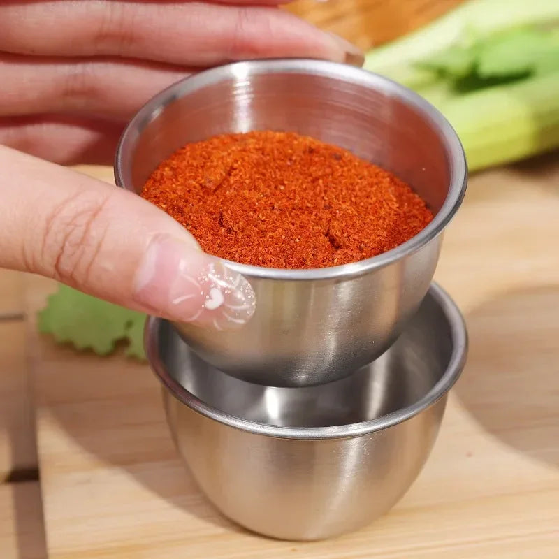 Stainless Steel Sauce Cup – Leakproof Dressing Container for Kitchen Lunch
