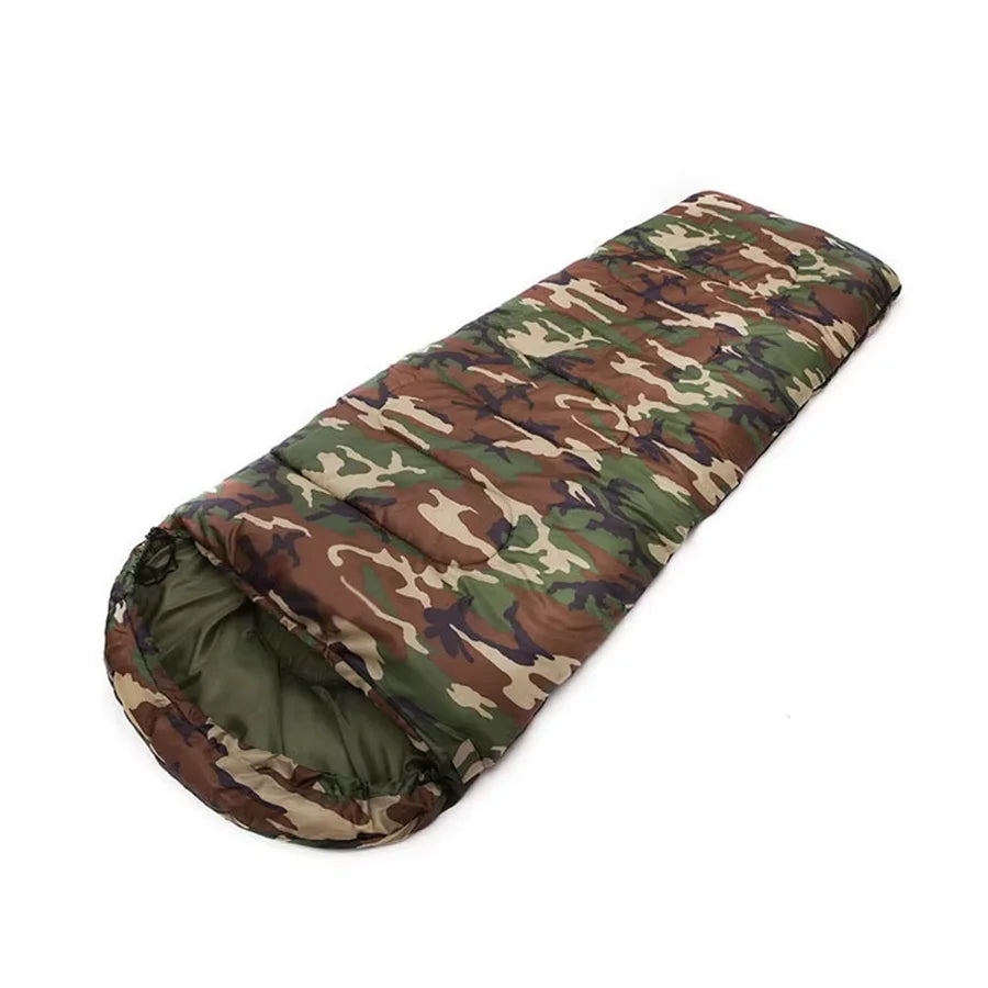 Camouflage Sleeping Bag – Dirt Proof Hooded Bedding for Outdoor Camping