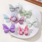 Sequined Butterfly Hair Clips – Cute Decorative Bows for Toddler Hairstyles