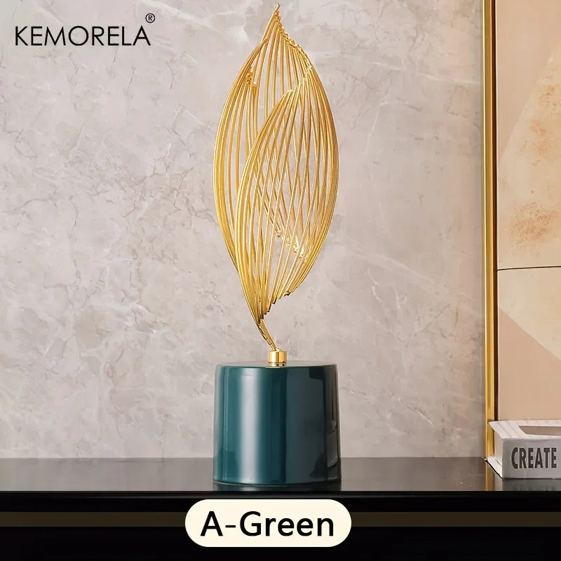 Abstract Ceramic Statue – Modern Sculptural Ornament for Home Decor Table