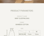 Bamboo Cotton Sleeping Bag – Warm Newborn Wearable Blanket for Winter Sleep