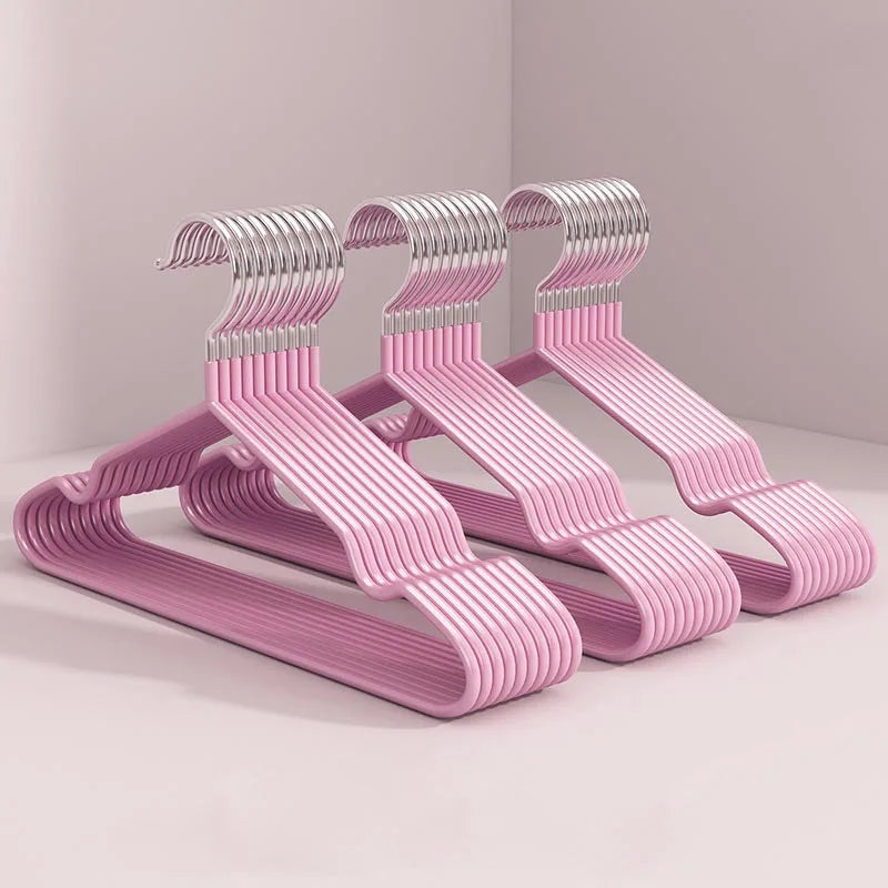 Non-Slip Metal Clothes Hangers – Round Notch Design for Suit and Coat Storage
