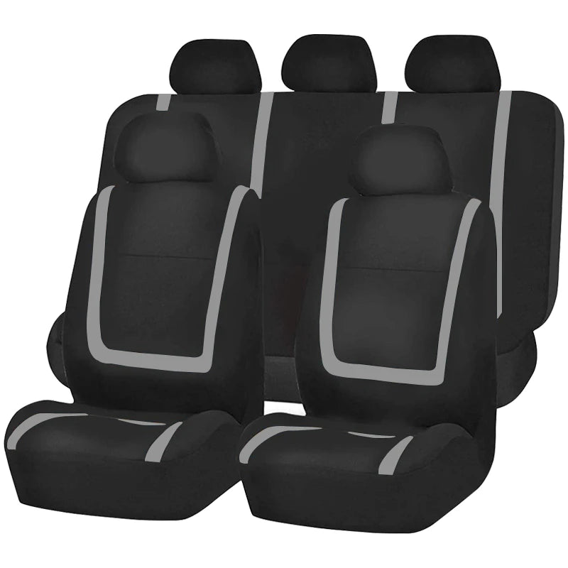 Universal Fabric Car Seat Covers – Breathable Polyester for Truck and SUV