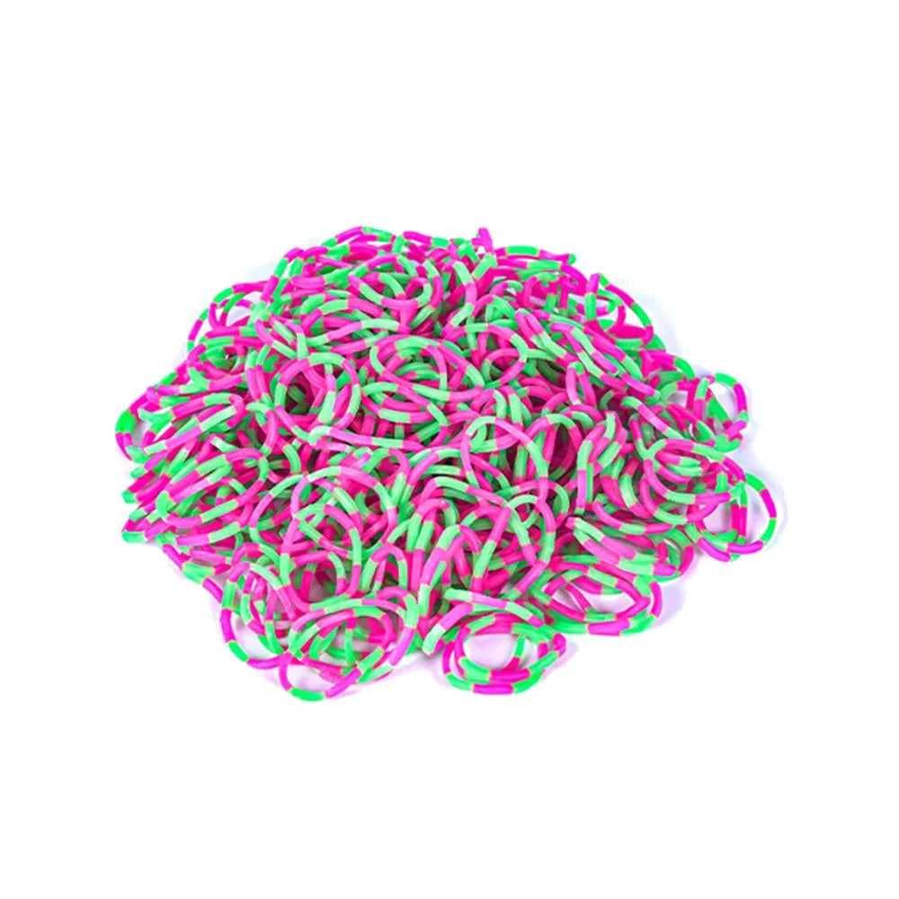 Elastic Loom Bands – Colorful DIY Jewelry Making Kit for Kids Crafts