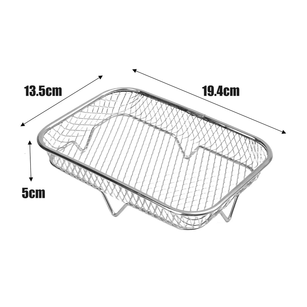 Stackable Air Fryer Rack – Stainless Steel Tray for Oven Cooking