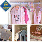 Bowknot Plastic Kids Clothes Hangers – Durable Clothing Organizers for Nursery