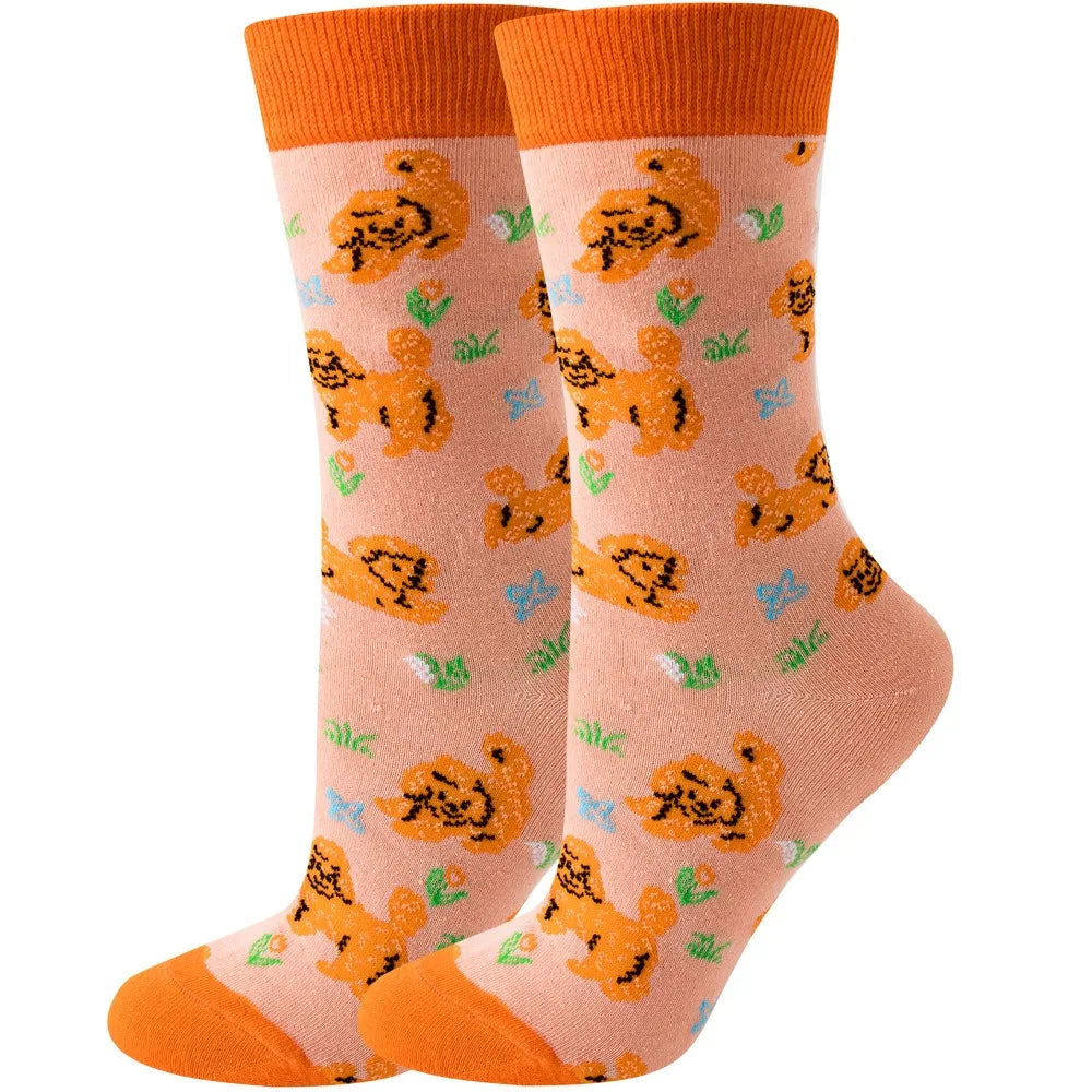 Colorful Cartoon Animal Crew Socks – Fun Harajuku Apparel for Men and Women