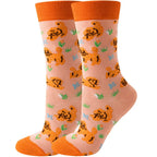 Colorful Cartoon Animal Crew Socks – Fun Harajuku Apparel for Men and Women