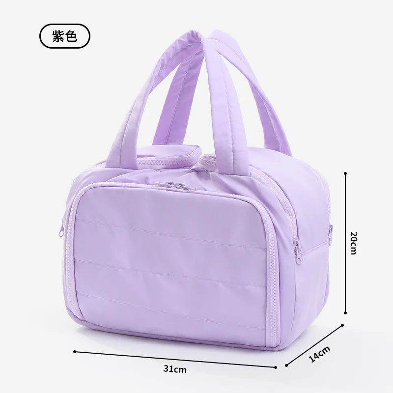 Portable Travel Makeup Bag – Large Capacity Organizer for Cosmetic Storage
