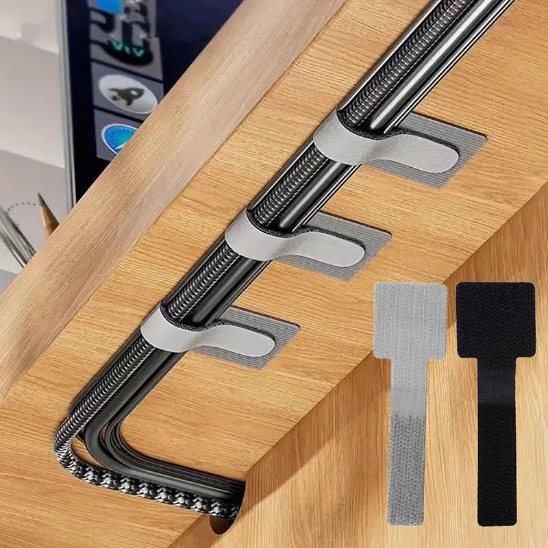Reusable Cable Ties – Adjustable Cord Organizer for Desk Management