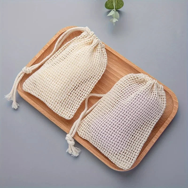 Mesh Soap Saver Bag – Reusable Exfoliating Pouch for Shower and Travel