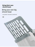 Cat Litter Scoop – Integrated Waste Bag Holder for Easy Pet Toilet Cleaning