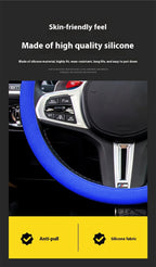 Silicone Steering Wheel Cover – Anti-slip Protective Grip for Universal Cars