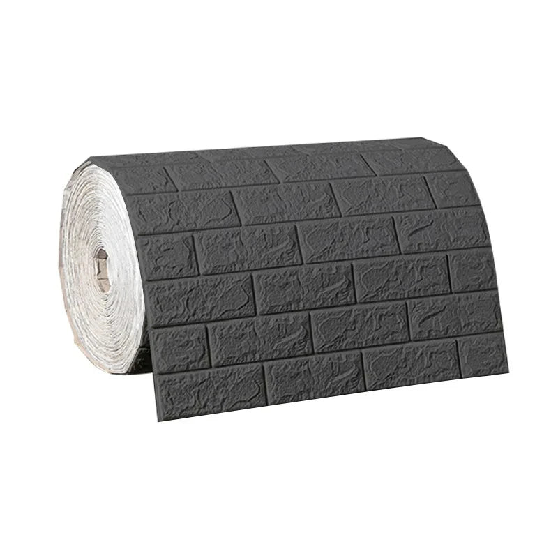 3D Self-Adhesive Brick Wallpaper – Waterproof Peel and Stick for Home Decor